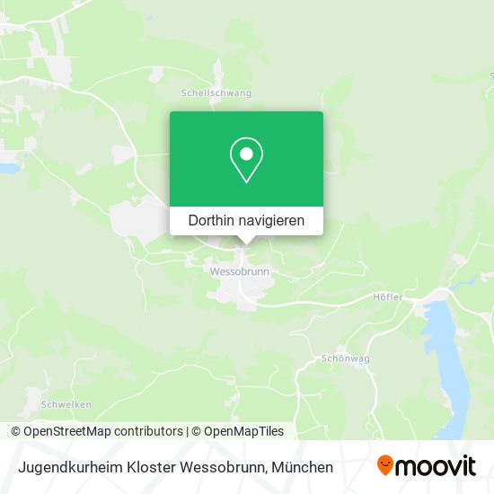 Jugendkurheim Kloster Wessobrunn Karte