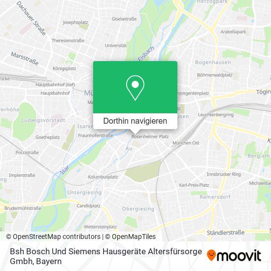 Bsh Bosch Und Siemens Hausgeräte Altersfürsorge Gmbh Karte