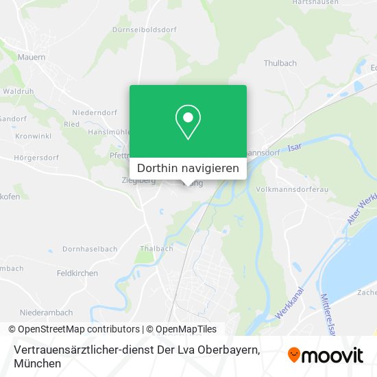 Vertrauensärztlicher-dienst Der Lva Oberbayern Karte