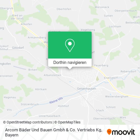 Arcom Bäder Und Bauen Gmbh & Co. Vertriebs Kg Karte