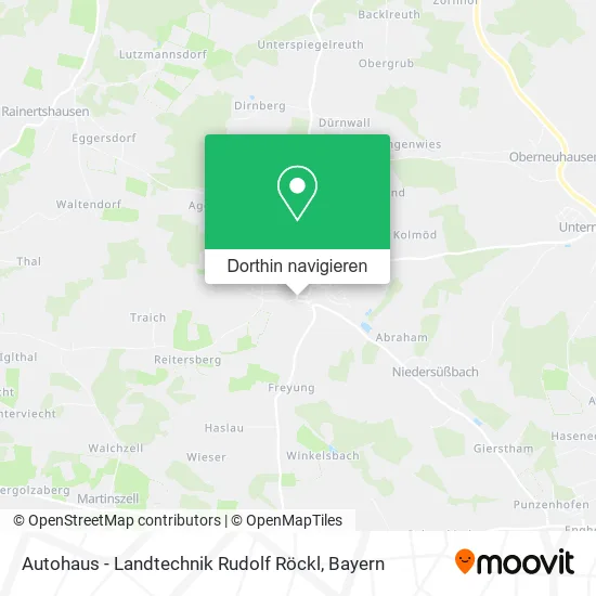 Autohaus - Landtechnik Rudolf Röckl Karte