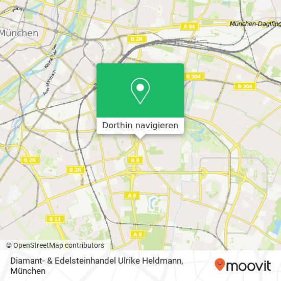 Diamant- & Edelsteinhandel Ulrike Heldmann Karte