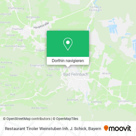 Restaurant Tiroler Weinstuben Inh. J. Schick Karte