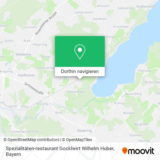 Spezialitäten-restaurant Gocklwirt Wilhelm Huber Karte