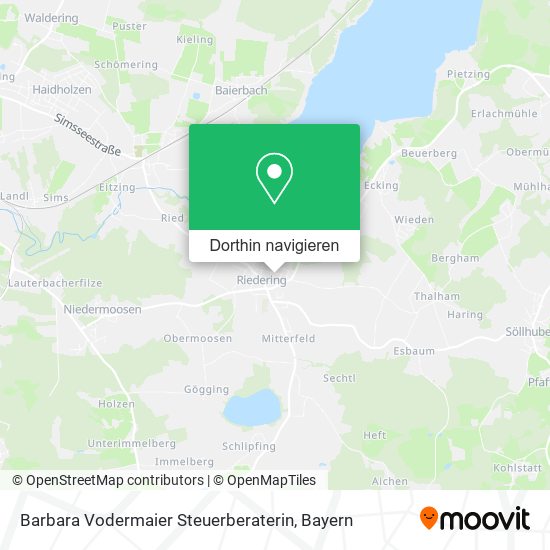 Barbara Vodermaier Steuerberaterin Karte