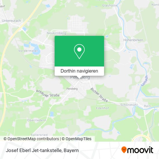 Josef Eberl Jet-tankstelle Karte