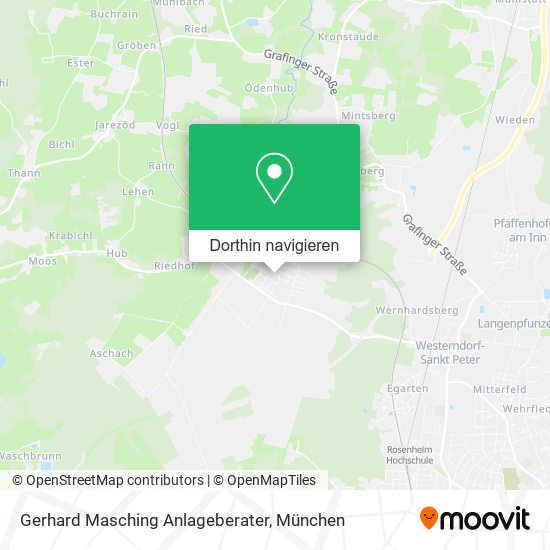 Gerhard Masching Anlageberater Karte