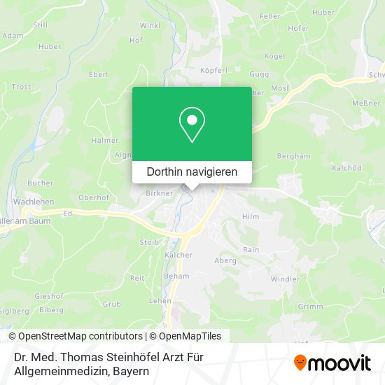 Dr. Med. Thomas Steinhöfel Arzt Für Allgemeinmedizin Karte