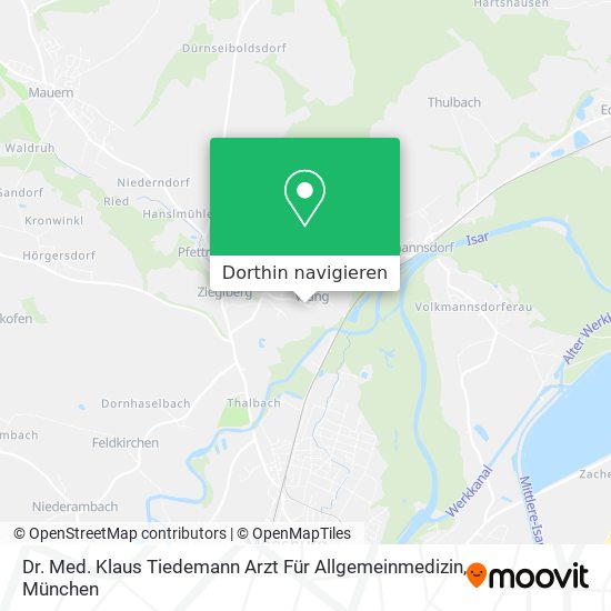 Dr. Med. Klaus Tiedemann Arzt Für Allgemeinmedizin Karte