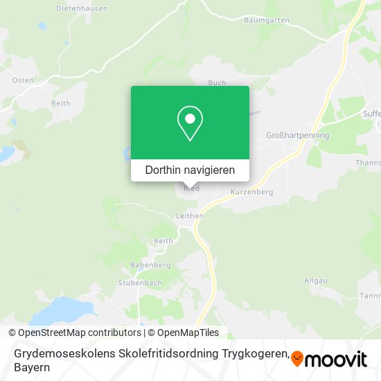 Grydemoseskolens Skolefritidsordning Trygkogeren Karte