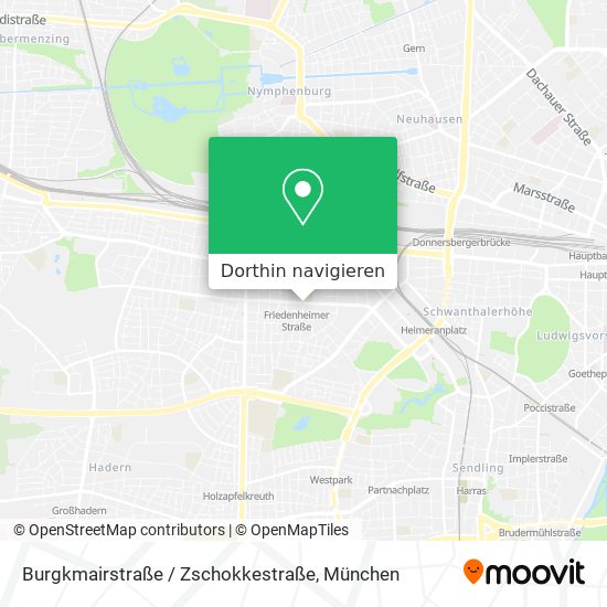 Burgkmairstraße / Zschokkestraße Karte