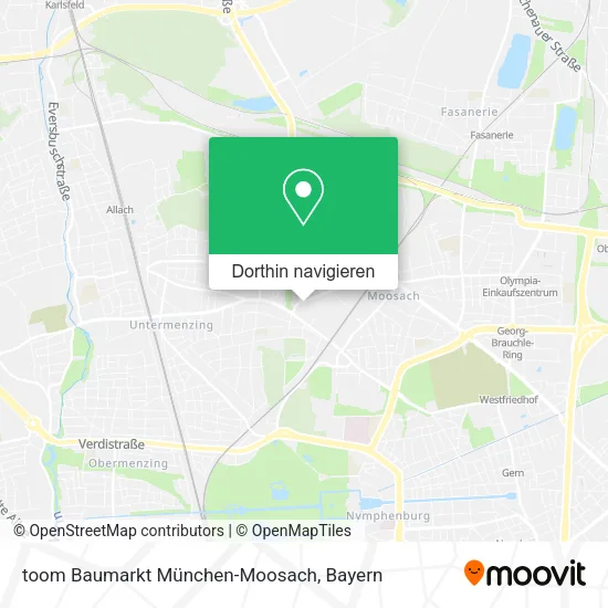 toom Baumarkt München-Moosach Karte