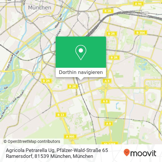 Agricola Petrarella Ug, Pfälzer-Wald-Straße 65 Ramersdorf, 81539 München Karte