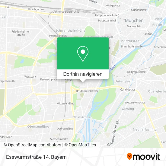 Esswurmstraße 14 Karte