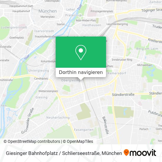 Giesinger Bahnhofplatz / Schlierseestraße Karte