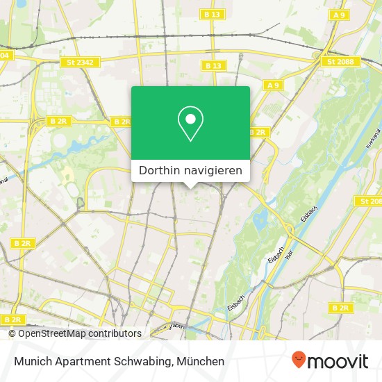 Munich Apartment Schwabing Karte