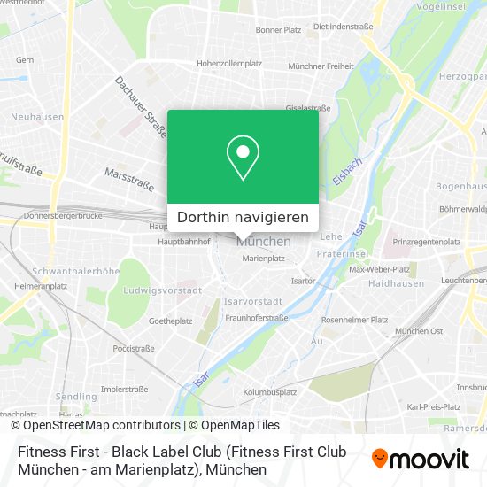Fitness First - Black Label Club (Fitness First Club München - am Marienplatz) Karte