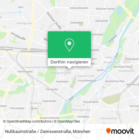 Nußbaumstraße / Ziemssenstraße Karte