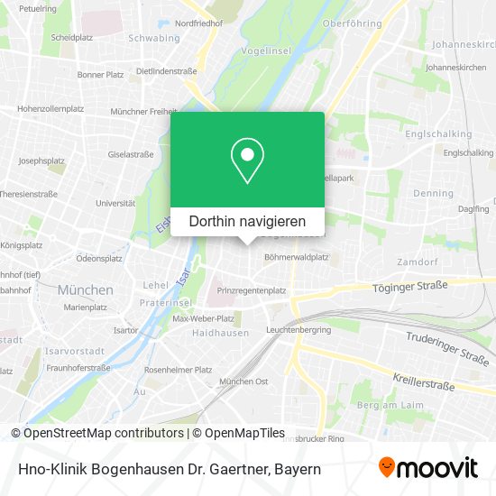 Hno-Klinik Bogenhausen Dr. Gaertner Karte