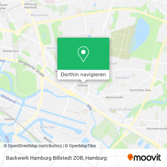 Backwerk Hamburg Billstedt ZOB Karte