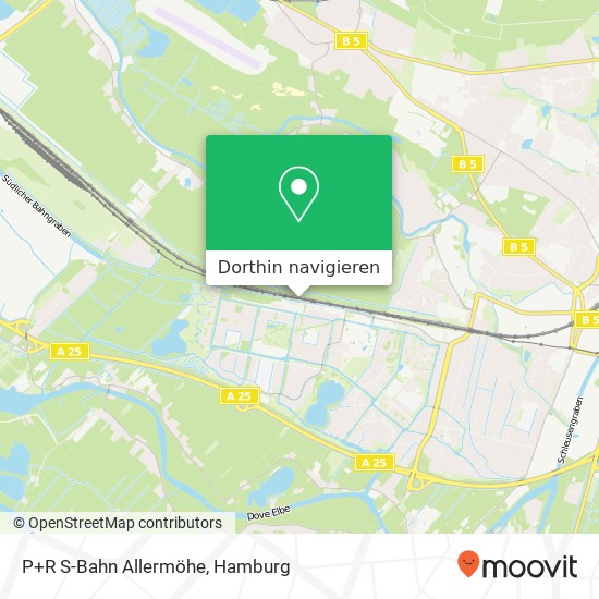 P+R S-Bahn Allermöhe Karte
