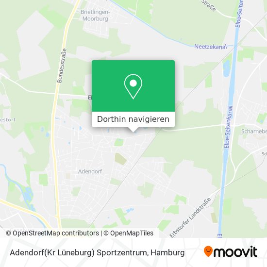 Adendorf(Kr Lüneburg) Sportzentrum Karte
