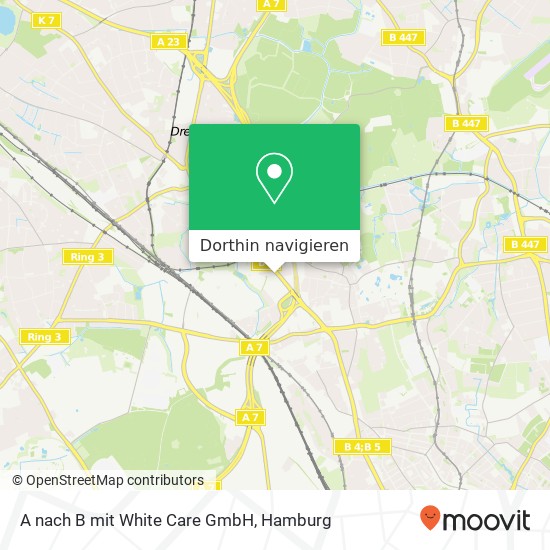 A nach B mit White Care GmbH Karte