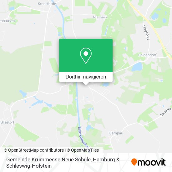Gemeinde Krummesse Neue Schule Karte