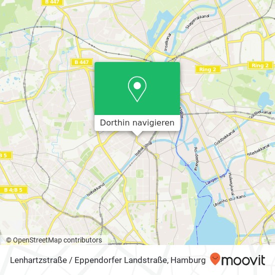 Lenhartzstraße / Eppendorfer Landstraße Karte
