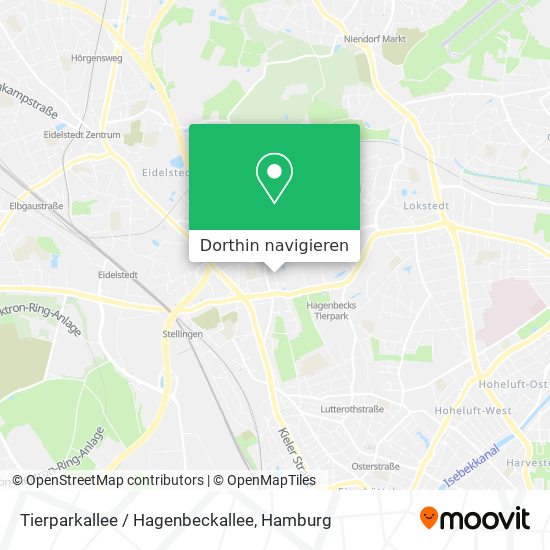 Tierparkallee / Hagenbeckallee Karte