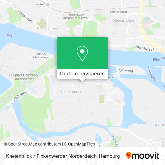 Kneienblick / Finkenwerder Norderdeich Karte