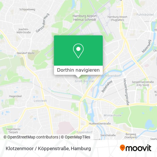 Klotzenmoor / Köppenstraße Karte