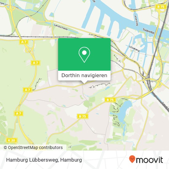 Hamburg Lübbersweg Karte