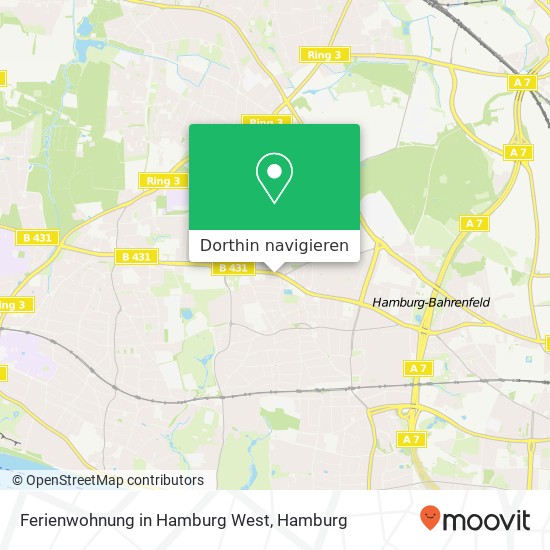 Ferienwohnung in Hamburg West Karte