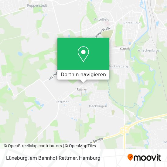 Lüneburg, am Bahnhof Rettmer Karte