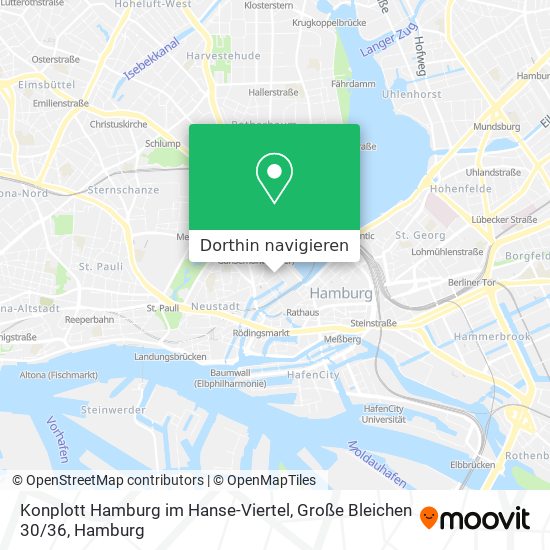 Konplott Hamburg im Hanse-Viertel, Große Bleichen 30 / 36 Karte