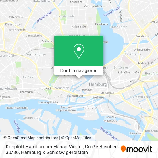 Konplott Hamburg im Hanse-Viertel, Große Bleichen 30 / 36 Karte