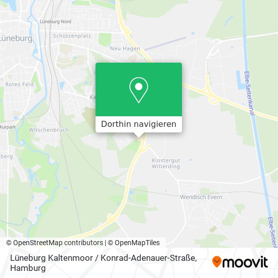 Lüneburg Kaltenmoor / Konrad-Adenauer-Straße Karte