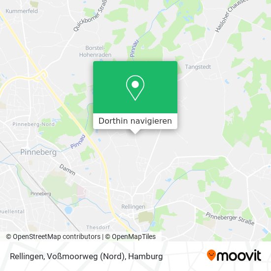 Rellingen, Voßmoorweg (Nord) Karte
