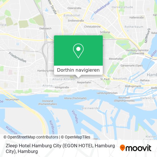 Zleep Hotel Hamburg City (EGON HOTEL Hamburg City) Karte