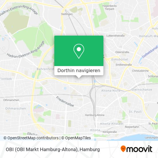 OBI (OBI Markt Hamburg-Altona) Karte