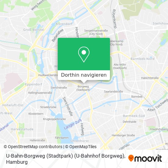 U-Bahn-Borgweg (Stadtpark) (U-Bahnhof Borgweg) Karte