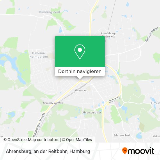 Ahrensburg, an der Reitbahn Karte