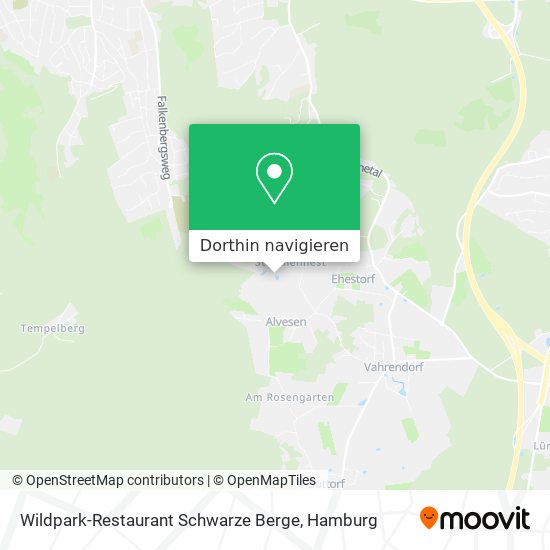 Wildpark-Restaurant Schwarze Berge Karte
