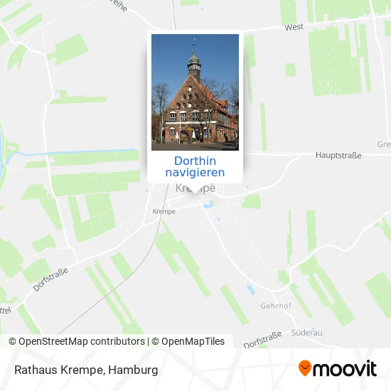 Rathaus Krempe Karte