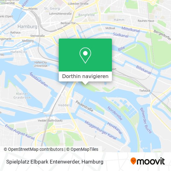 Spielplatz Elbpark Entenwerder Karte