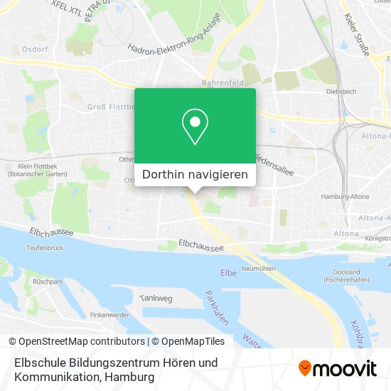 Elbschule Bildungszentrum Hören und Kommunikation Karte