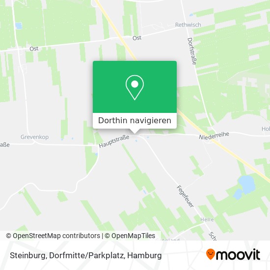 Steinburg, Dorfmitte/Parkplatz Karte