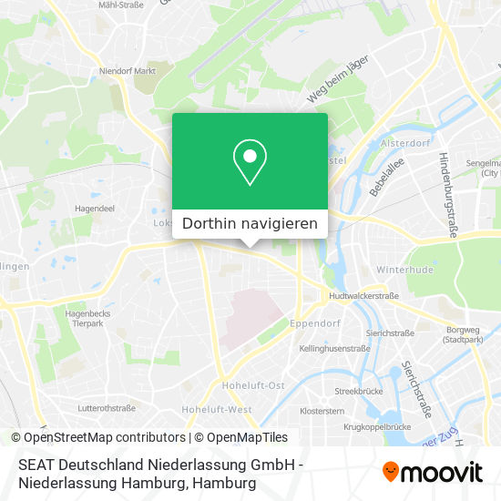 SEAT Deutschland Niederlassung GmbH - Niederlassung Hamburg Karte