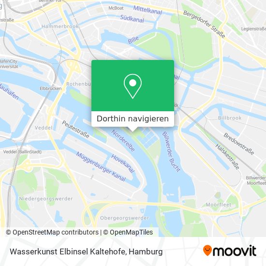 Wie komme ich mit Bus oder U-Bahn nach Wasserkunst Elbinsel Kaltehofe